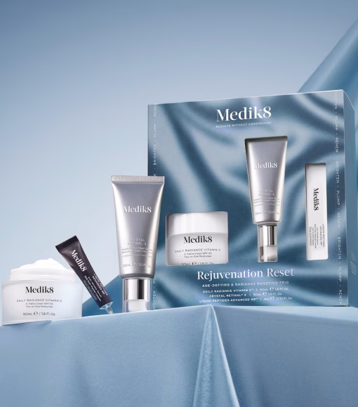 Medik8 Rejuvenation Reset σετ – Daily Radiance Vitamin C, Crystal Retinal 3, Liquid Peptides