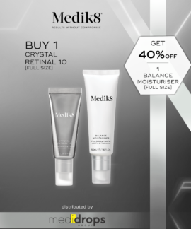 Combo Medik8 Crystal Retinal 10 30ml + Balance Moisturiser & Glycolic Acid Activator 50ml