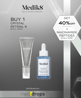 Combo Medik8 Crystal Retinal 6 30ml + Niacinamide Peptides 30ml